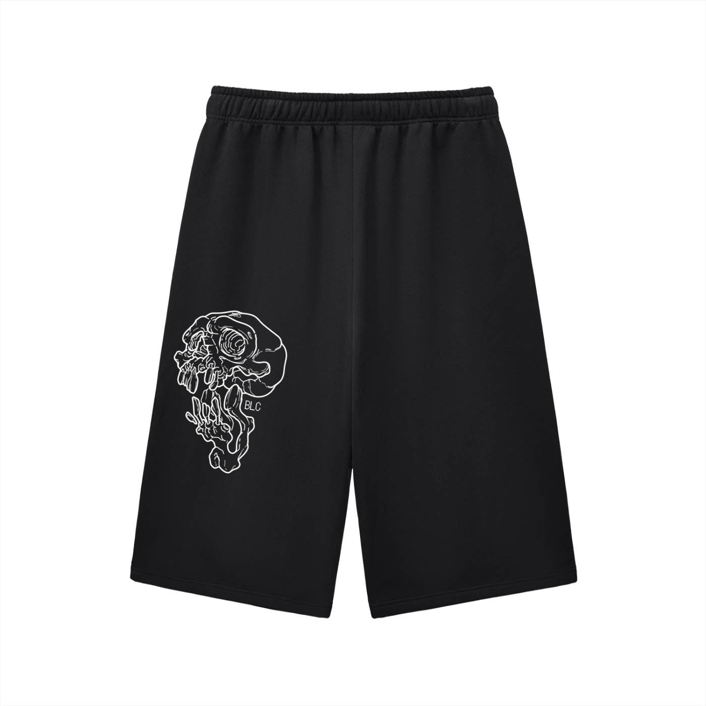 Screaming Scull Relaxed Drawstring Three-quarter Sweatpants