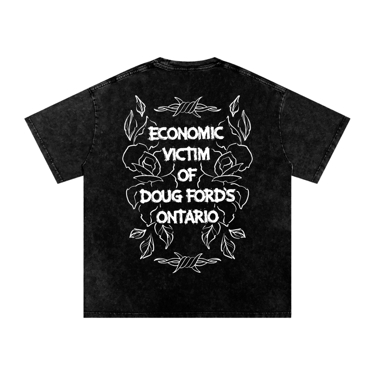 Doug’s Economic Victim T-Shirt - white linework edition