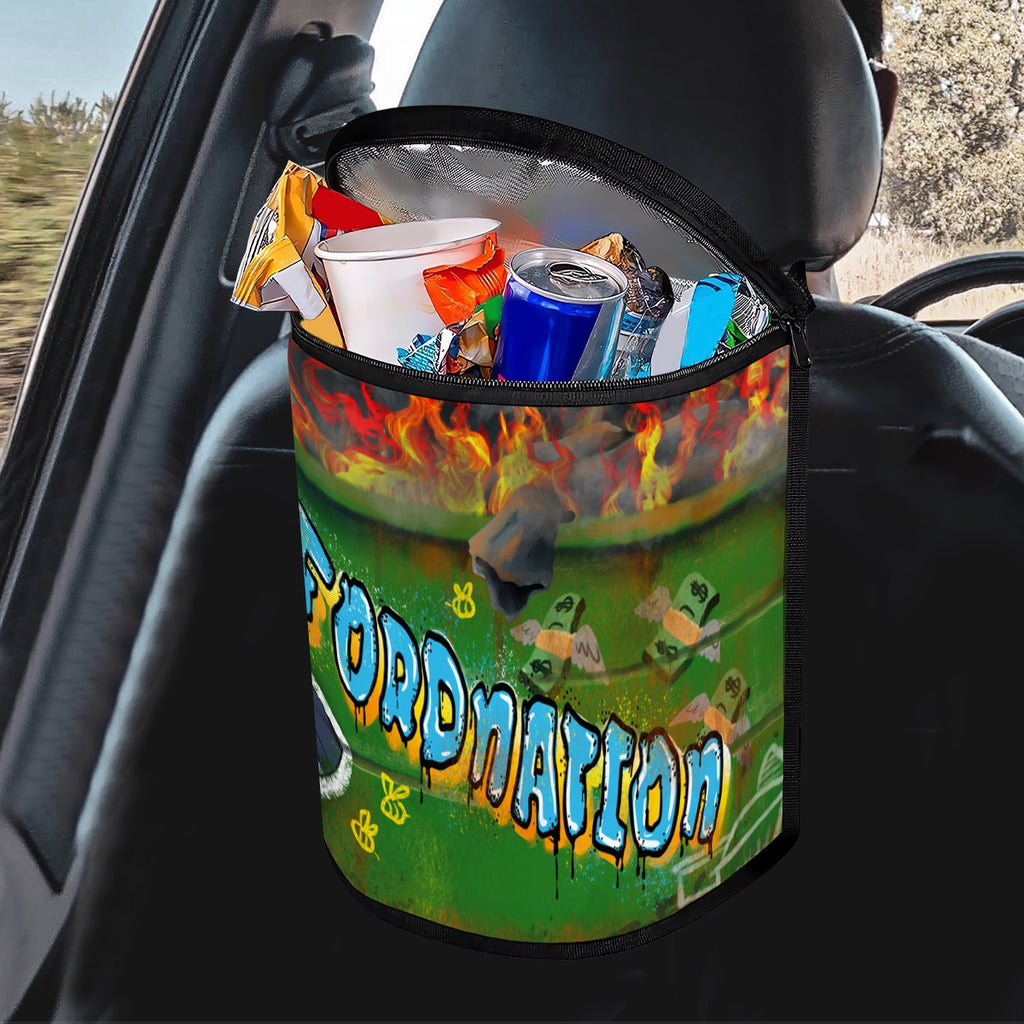 Fordnation Trash Fire Garbage Container