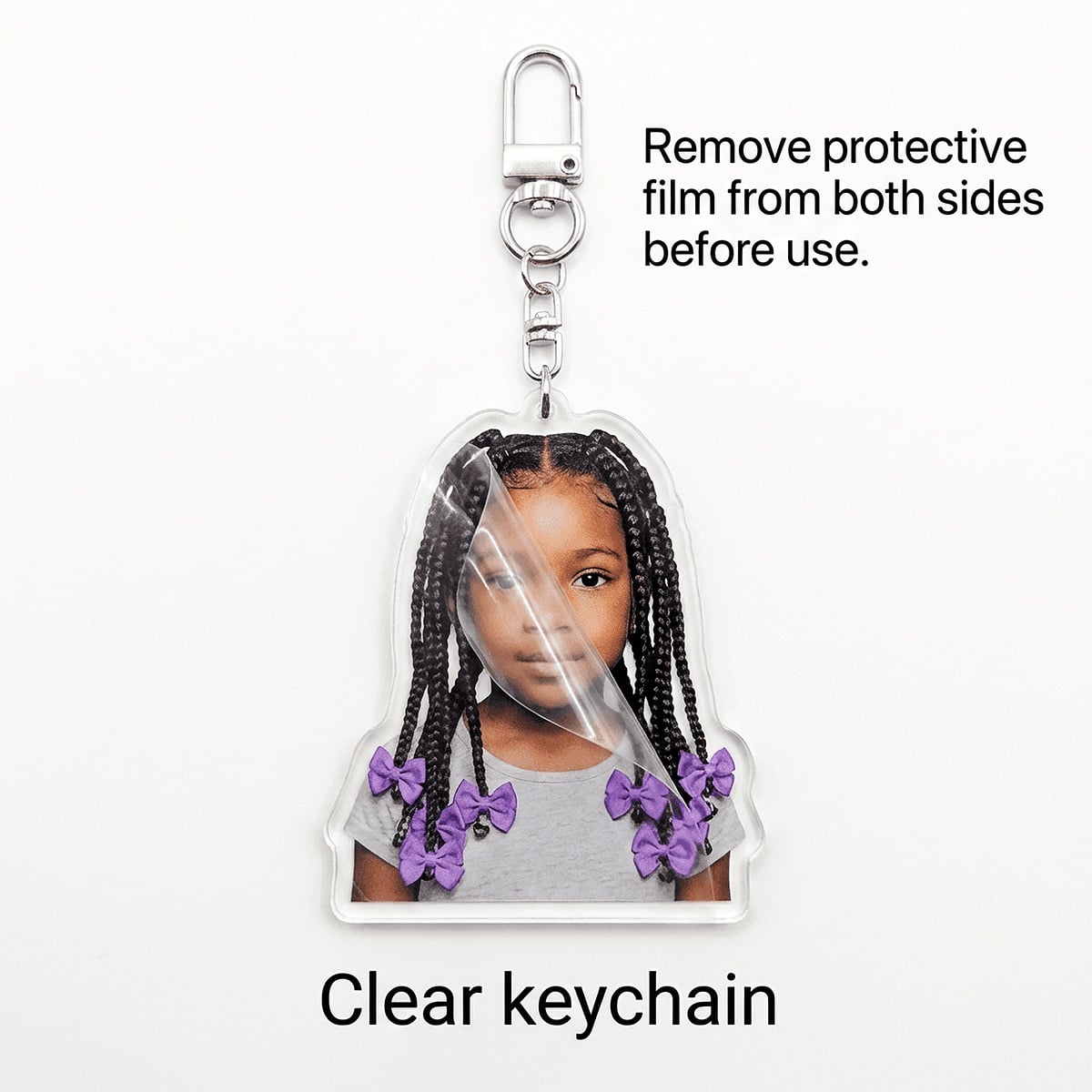 Existential Pigeon Shaped Acrylic Keychain