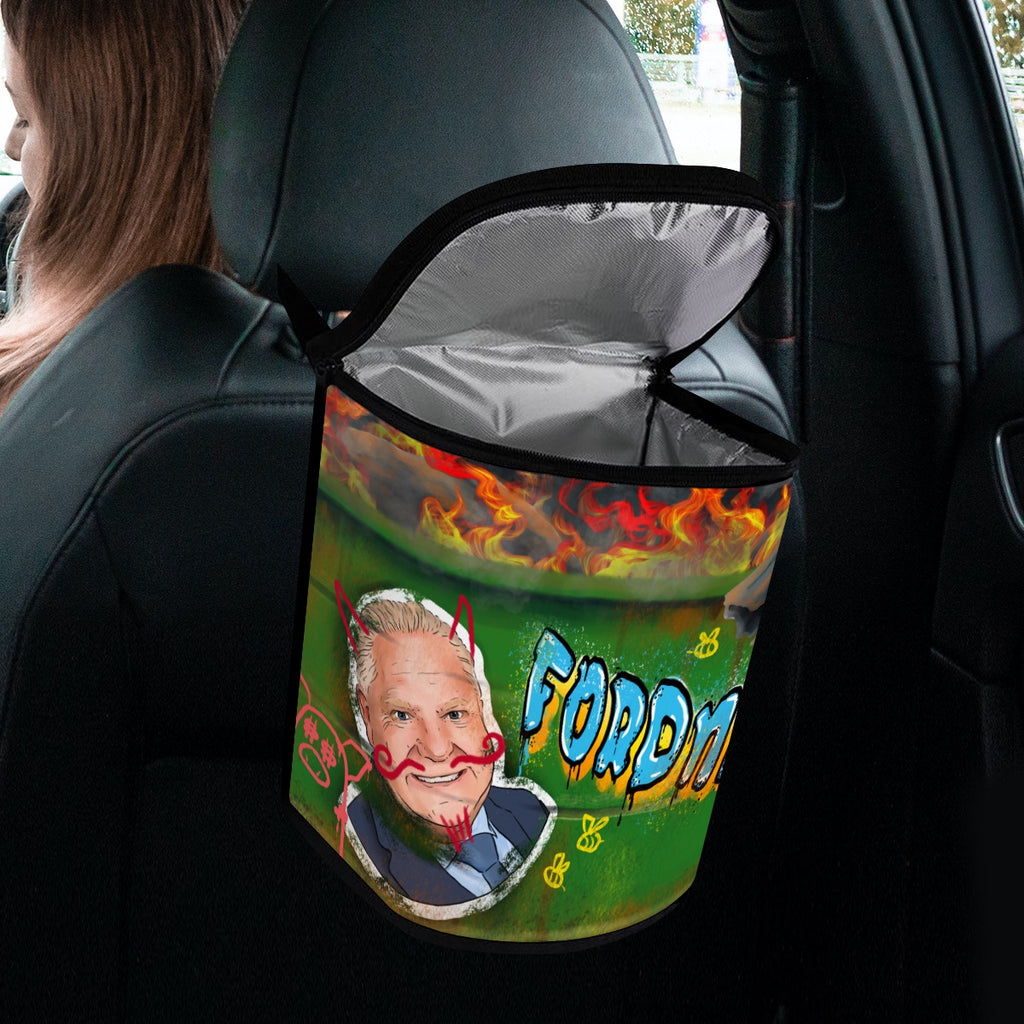Fordnation Trash Fire Garbage Container