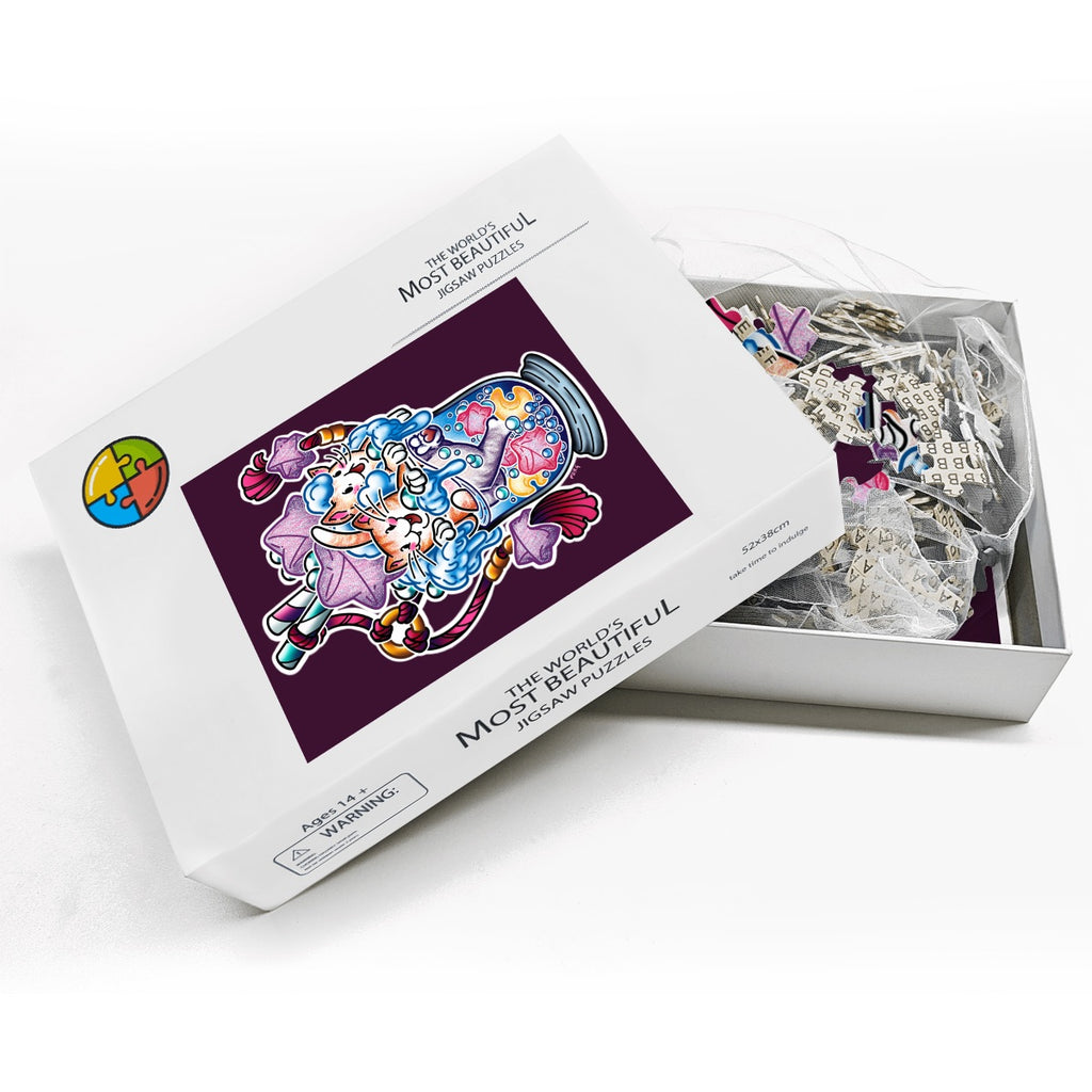 Prrrrrrrfect Parfait Wooden Jigsaw Puzzles 500 pcs
