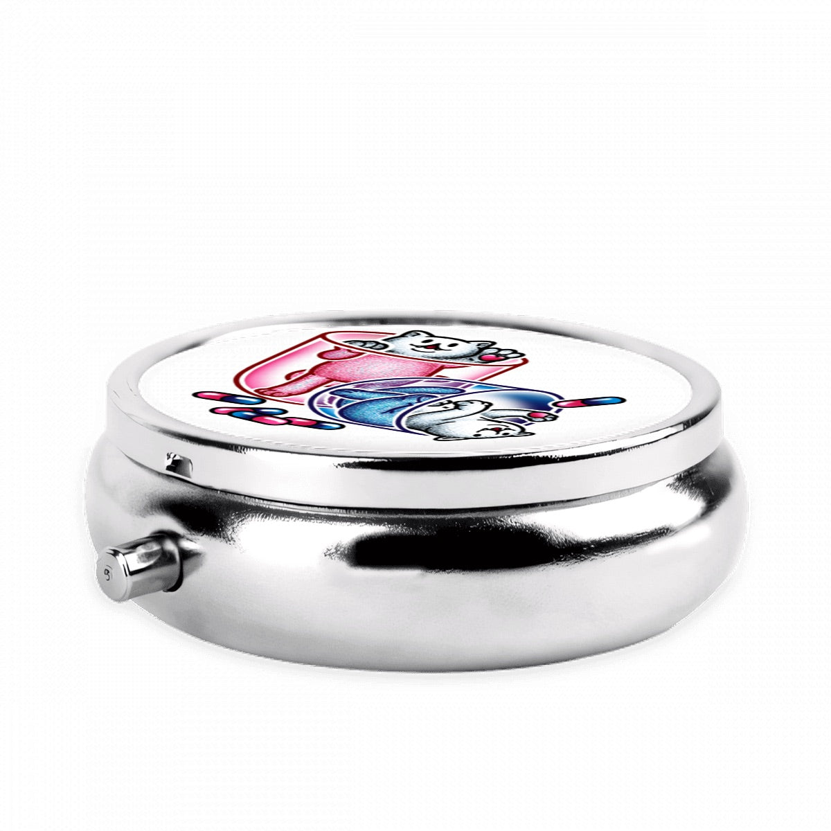 Medication Time Round Pill Box