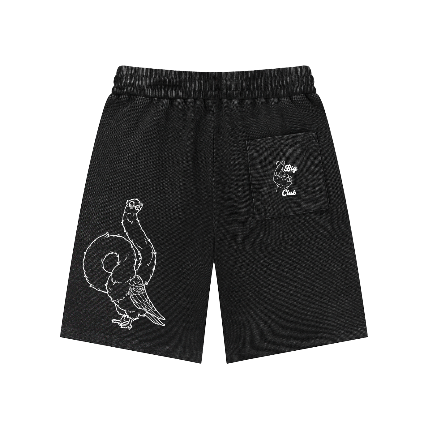 Rubber Neck Pidgin Mineral Wash Waffle Knit Shorts